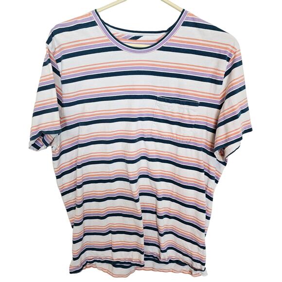 Bonobos Shirt Bonobos Slim Fit Shirt Striped T Shirt Men L Multicolor Casual - Picture 1 of 8